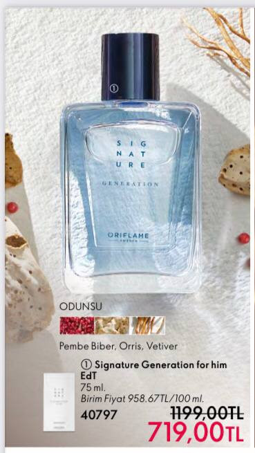 خرید عطر سیگنچر جنریشن مردانه برند اوریفلیم،۷۵ میل