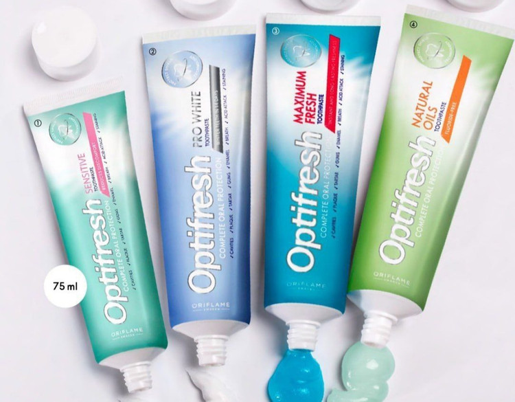 خمیردندان روغن طبیعی اپتی فرش،اوریفلیم، ۱۰۰ میل بدون فلوراید