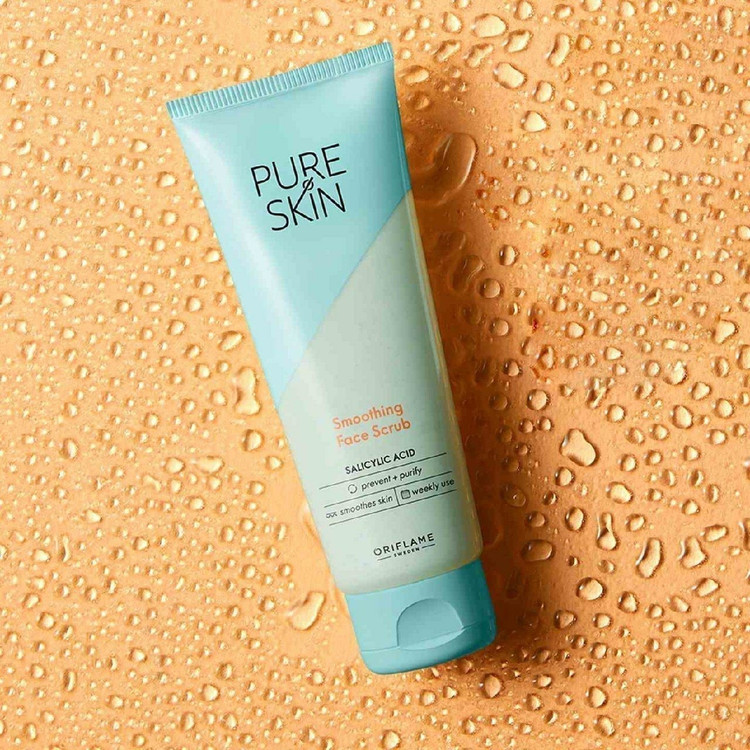 🎀 اسکراب صورت تسکین دهنده پیور اسکین 🎀 Pure Skin Smoothing Face Scrub🔸75ml