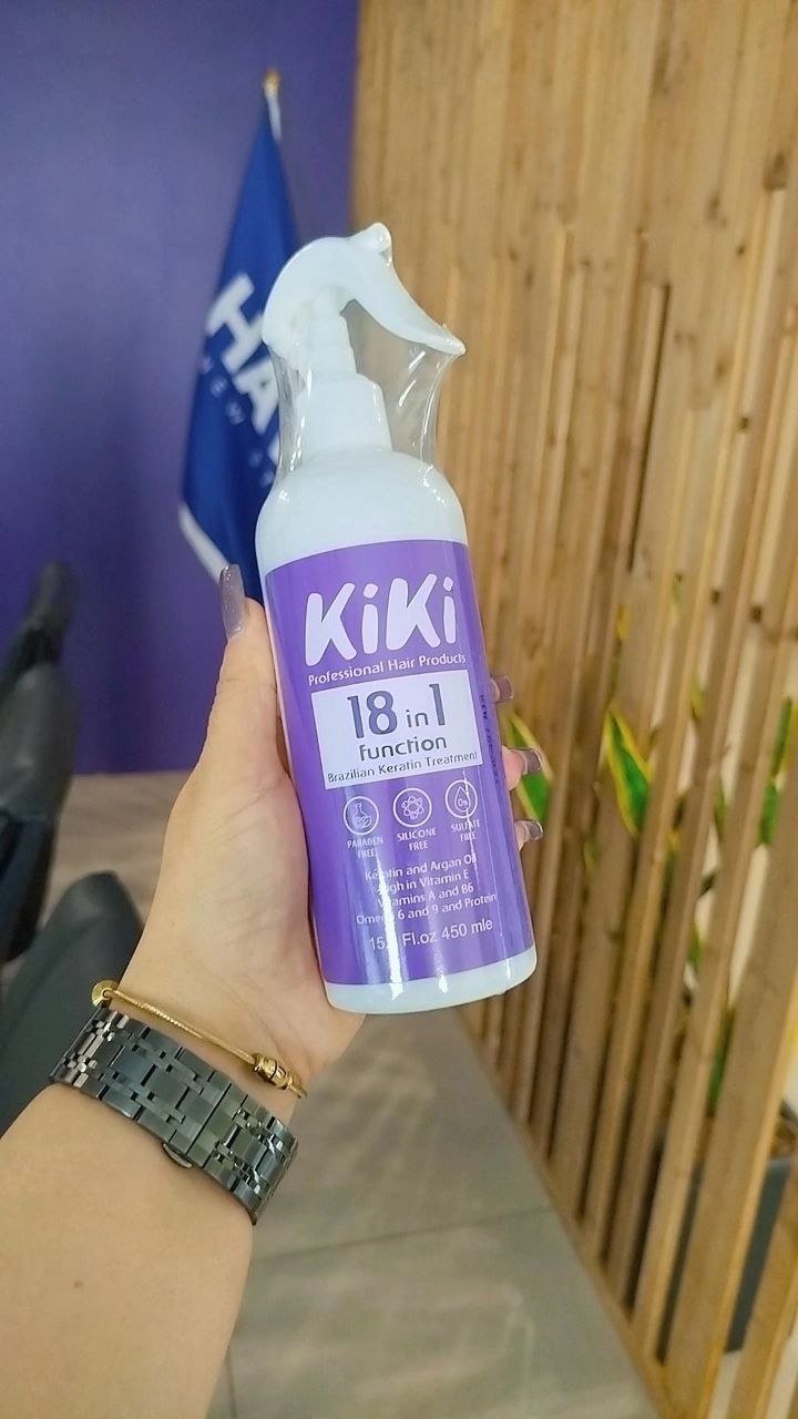 ماسک مو بعد حمام ۱۸ کاره بدون آبکشی 450میل برند kiki