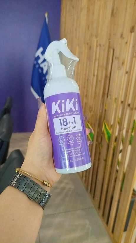 ماسک مو بعد حمام ۱۸ کاره بدون آبکشی 450میل برند kiki