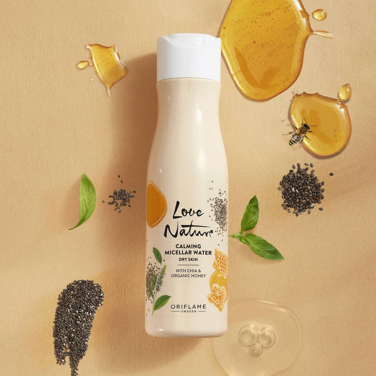 میسلار واتر آرامش بخش با چیا و عسل ارگانیک ▪️47002 اوریفلیم