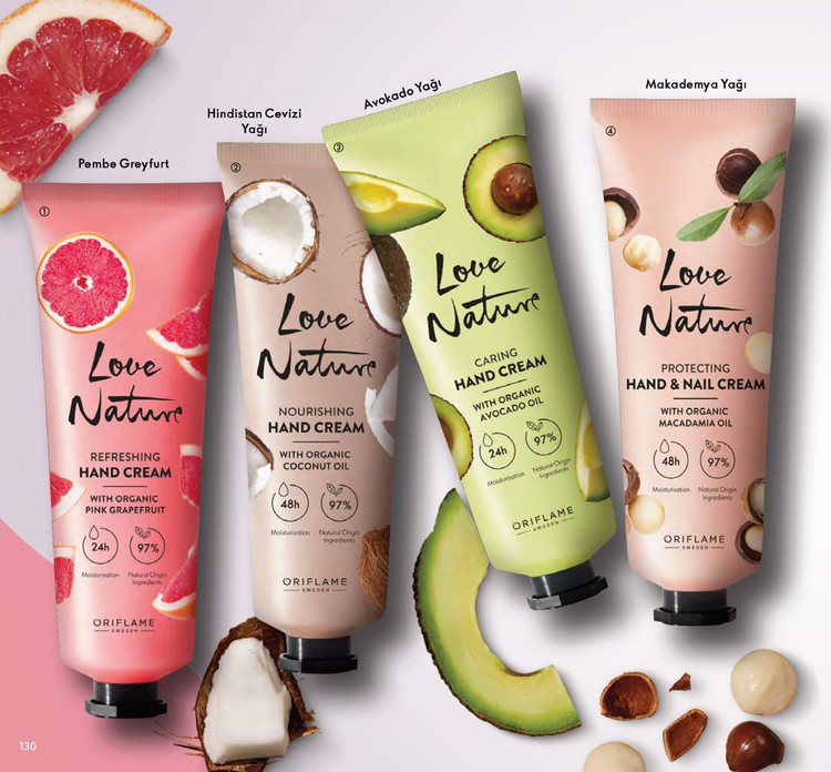 کرم دست مرطوبکننده تغذیه کننده با روغن نارگیل اوریفلیم