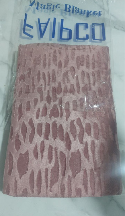 پتو یکنفره مسافرتی مجیک طرح مخمل سنگی