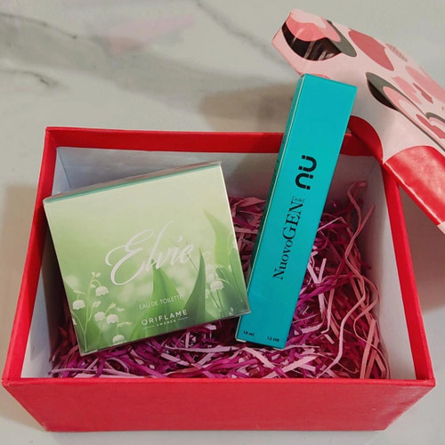 پک سبز (عطرال وی زنانه اوریفلیم و ژل ابرو نوژن)