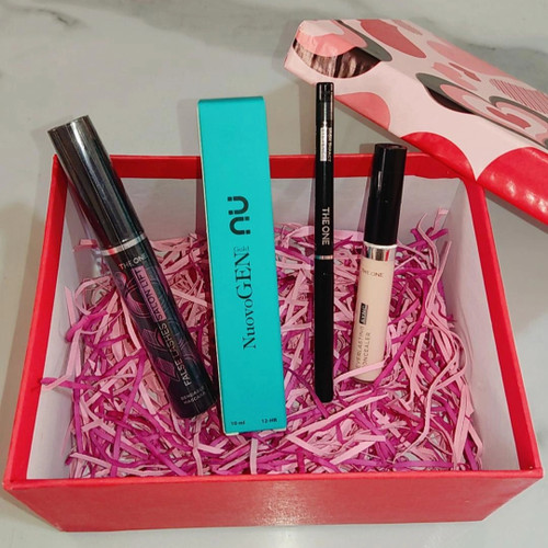 پک آرایشی ( ریمل فلس لش،کانسیلر اورلستینگ ،مدادچشم وان کالر اوریفلیم و ژل ابرو نوژن)