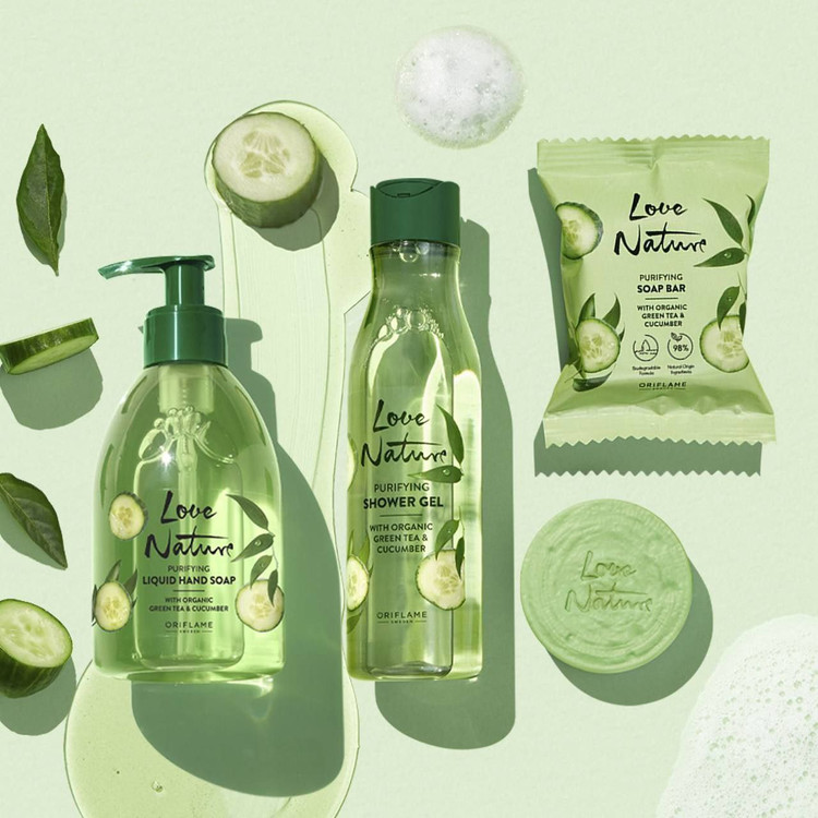 مایع صابون دست باعصاره تی تری و خیار اوریفلیم۳۰۰ میل