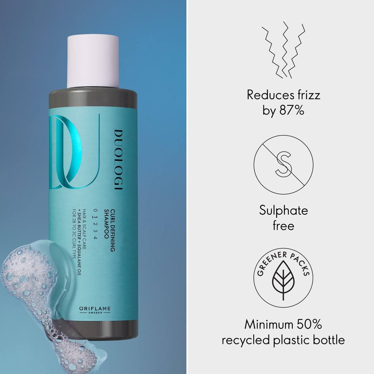 شامپو آبرسان مخصوص موی فر دئولوژی اوریفلیم ۲۰۰ میل