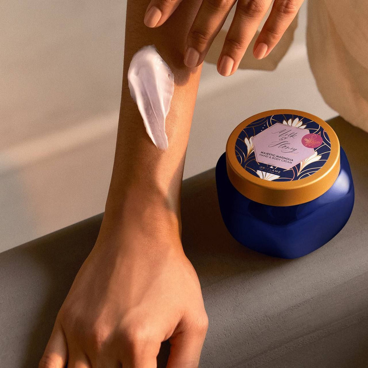 کرم دست و بدن شیر و عسل کاسه ای با رایحه لوکس جاسمین اوریفلیم ۲۵۰ میل