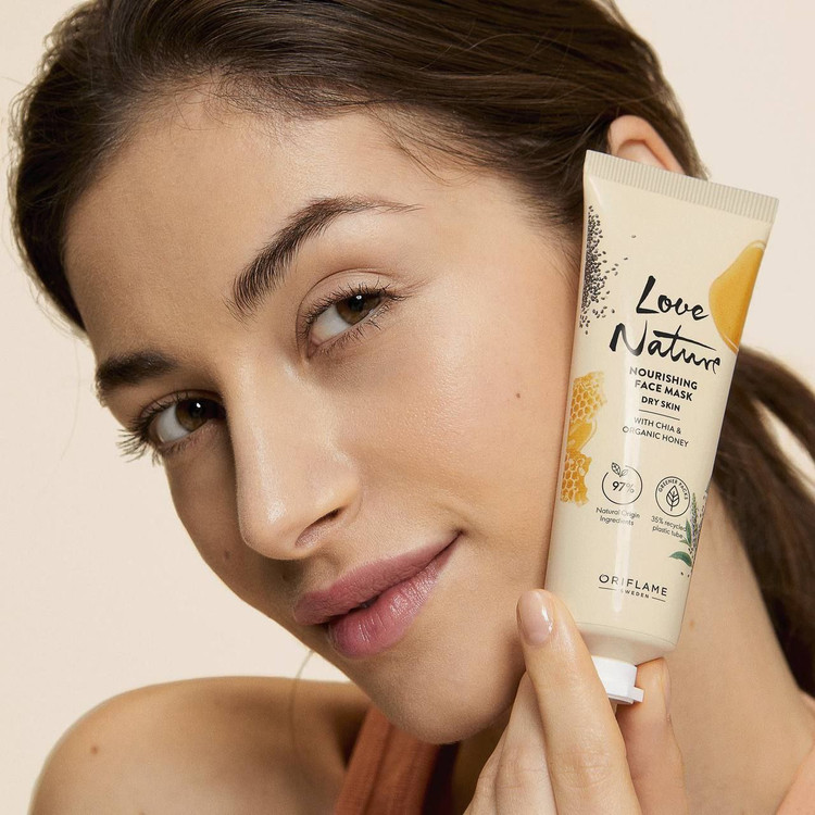 خرید ماسک صورت تغذیه کننده با چیا و عسل ارگانیک اوریفلیم