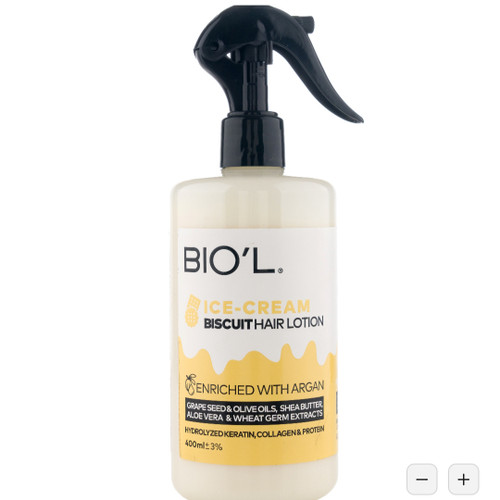 خرید لوسیون مرطوب کننده مو بستنی بیسکویت برند بیول