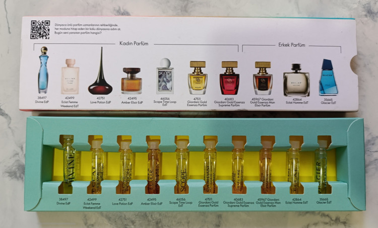 خرید پک تستر عطر اوریفلیم گارانتی اصل قیمت مناسب بدون واسطه ارزان آنلاین